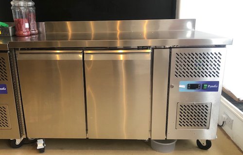 Two door prep fridge