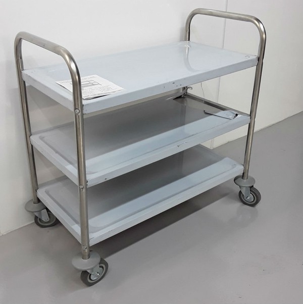 Kitchen trolley with shelves