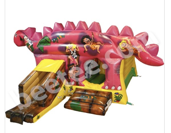 BeeTee Jurassic Play Bounce and Slide Bouncy Castle