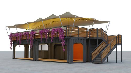 Container twin level container venue Container twin level container venue