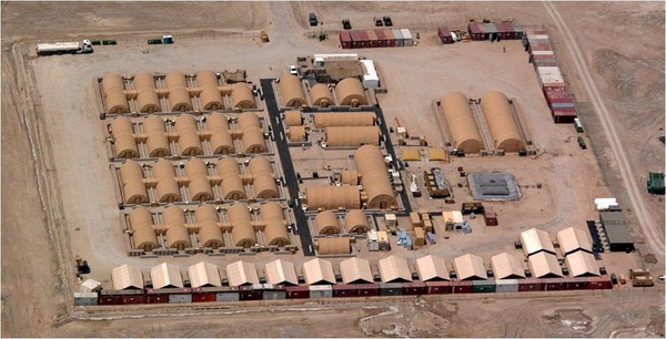 Military Shelters in Camp