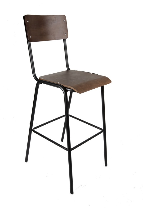 Black frame high bar stool