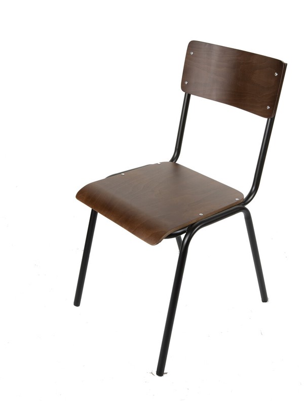 Retro chair with black frame