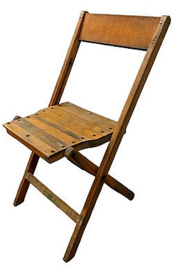 antique wood folding chairs