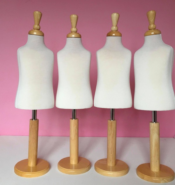 Secondhand Shop Equipment Mannequins 4x Children's Tailors Dummy Or