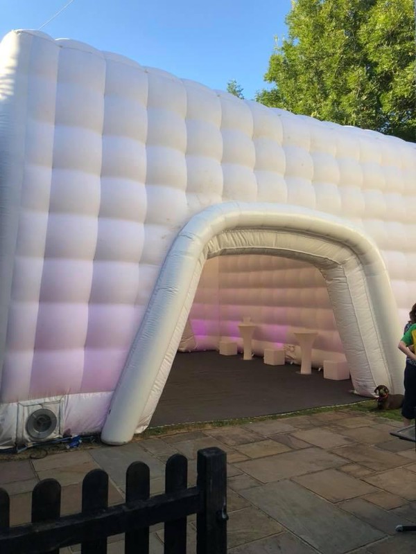 Ex Hire 8 Metre Inflatable Cube Marquee
