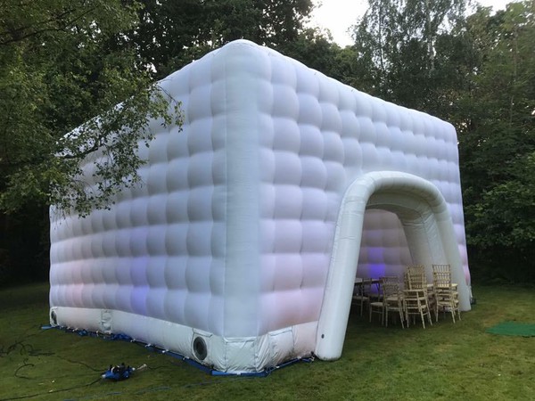 White 8 Metre Inflatable Cube Marquee