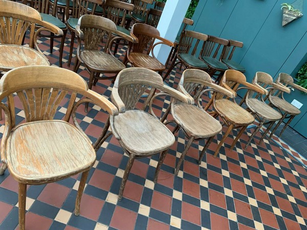 Vintage cafe bentwood chairs