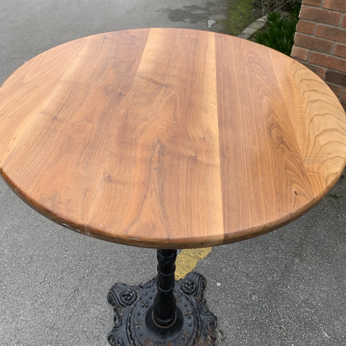 Secondhand Pub Equipment Poseur Tables Pair of Wooden Poseur Tables