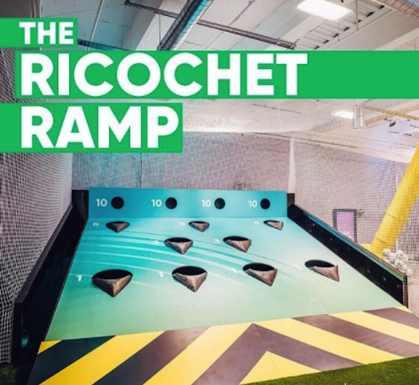 Ricochet Ramp Football Target Game