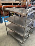 Stainless Steel Service Trolley