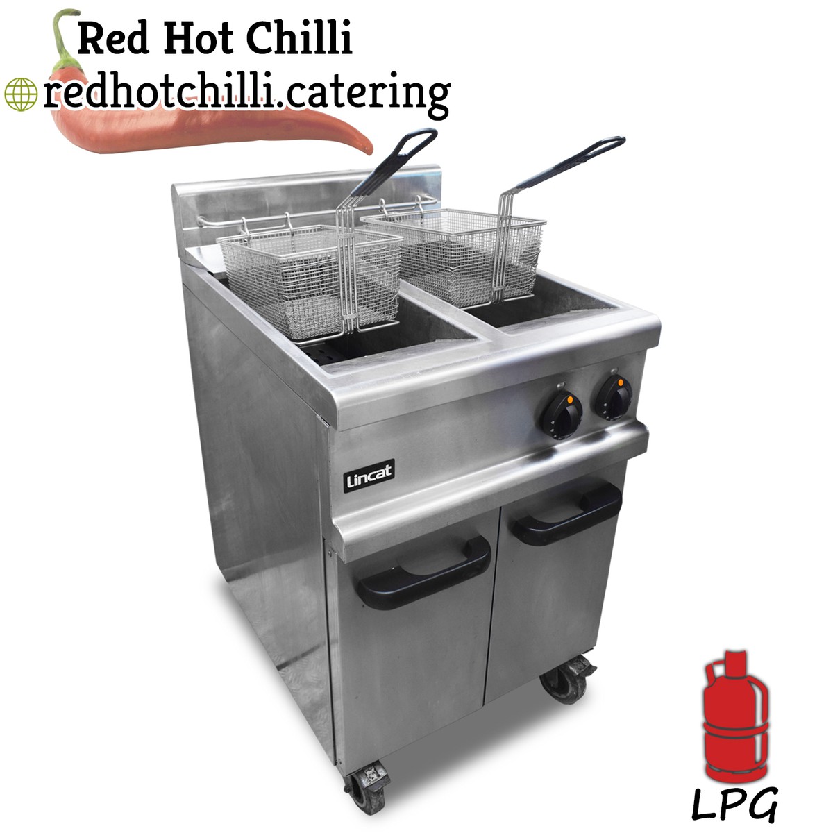 Secondhand Catering Equipment Gas Fryers Lincat LPG Fryer (Ref