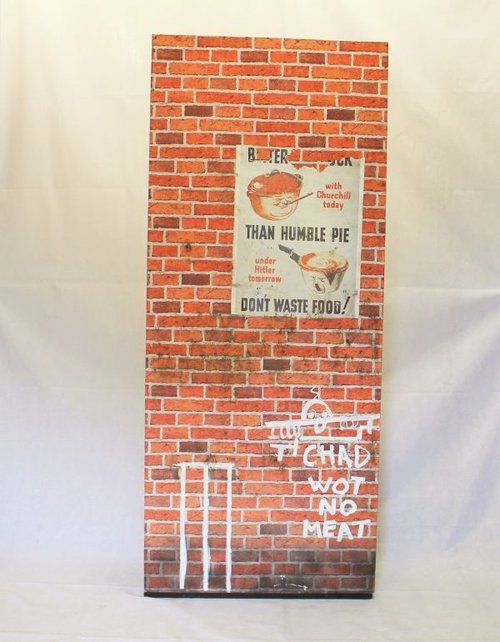 Brick wall with CHAD - Wot no meat Brick wall with CHAD - Wot no meat