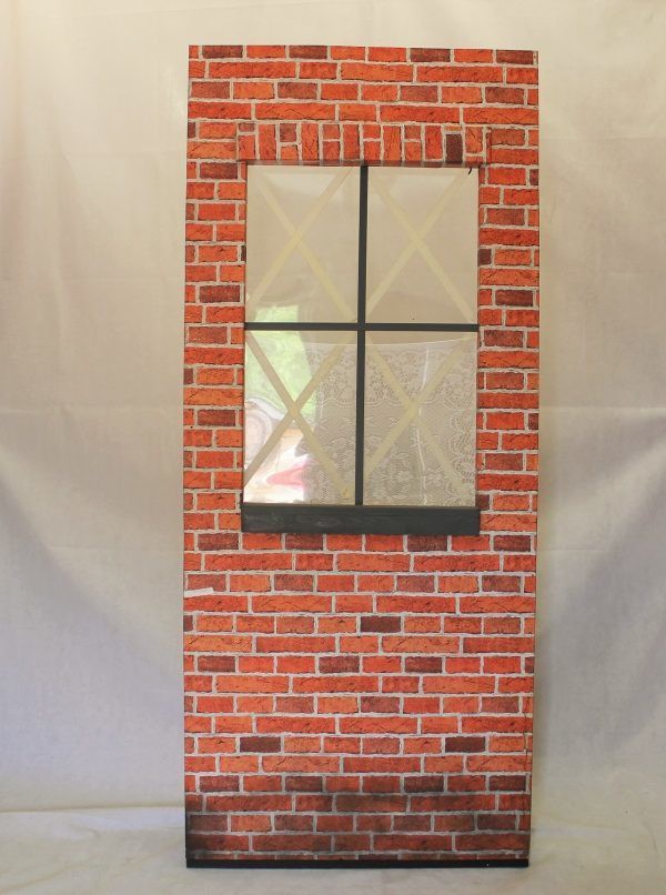 Bombed out wall Prop with window