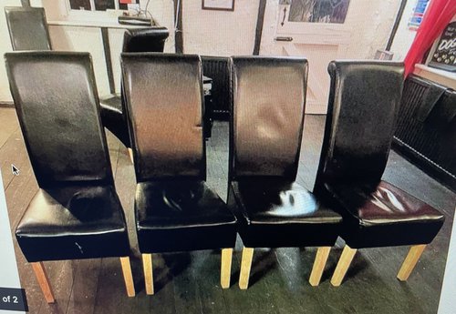 Black Faux Leather Dining Chairs Black Faux Leather Dining Chairs