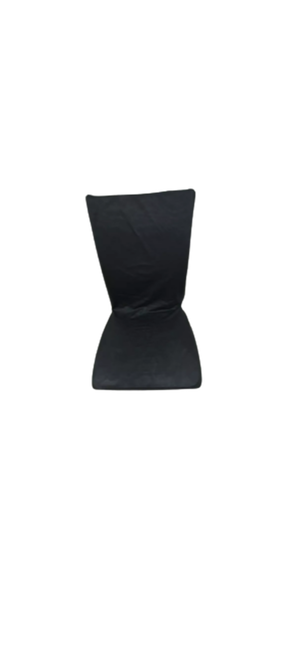 Stacking chair with black cover