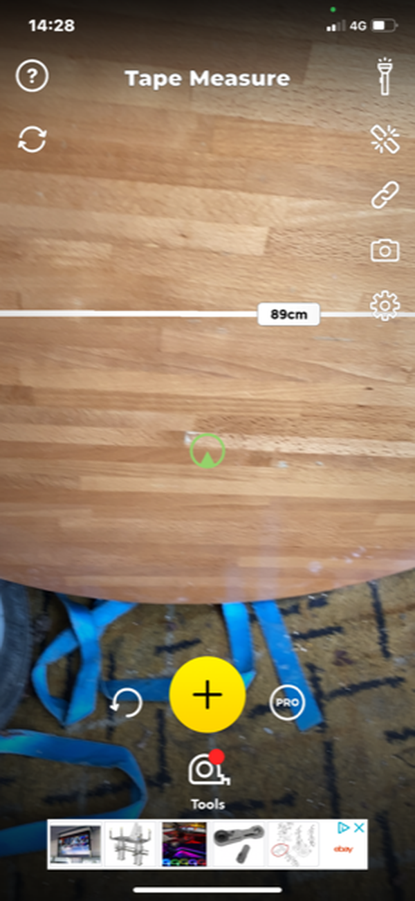 90cm round solid wood table top