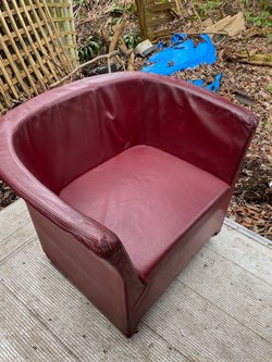Leather tub chairs for sale