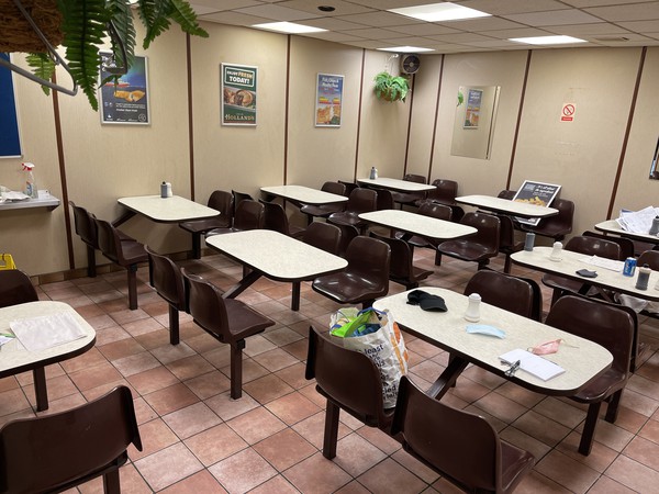 Cafe Fixed tables and four chairs for sale