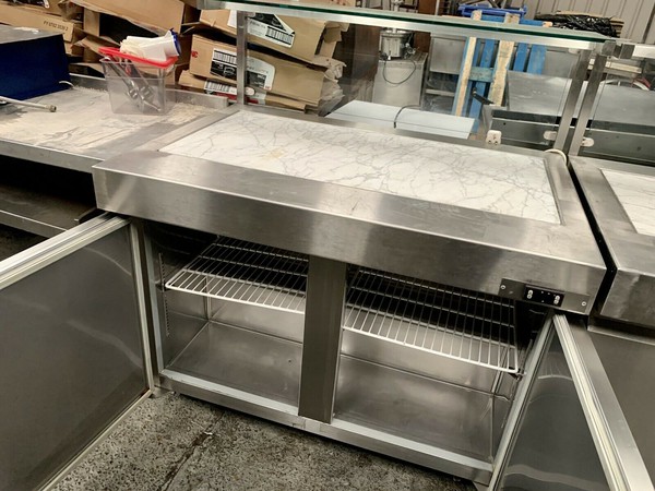 Pizza Prep fridge with Marble top