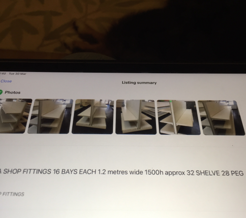 Shop fittings for sale Shop fittings for sale