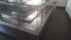 Criocabin Ebony L Shaped Refrigerated Serve Over Display Unit