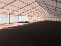 Framed marquee wood floor hire