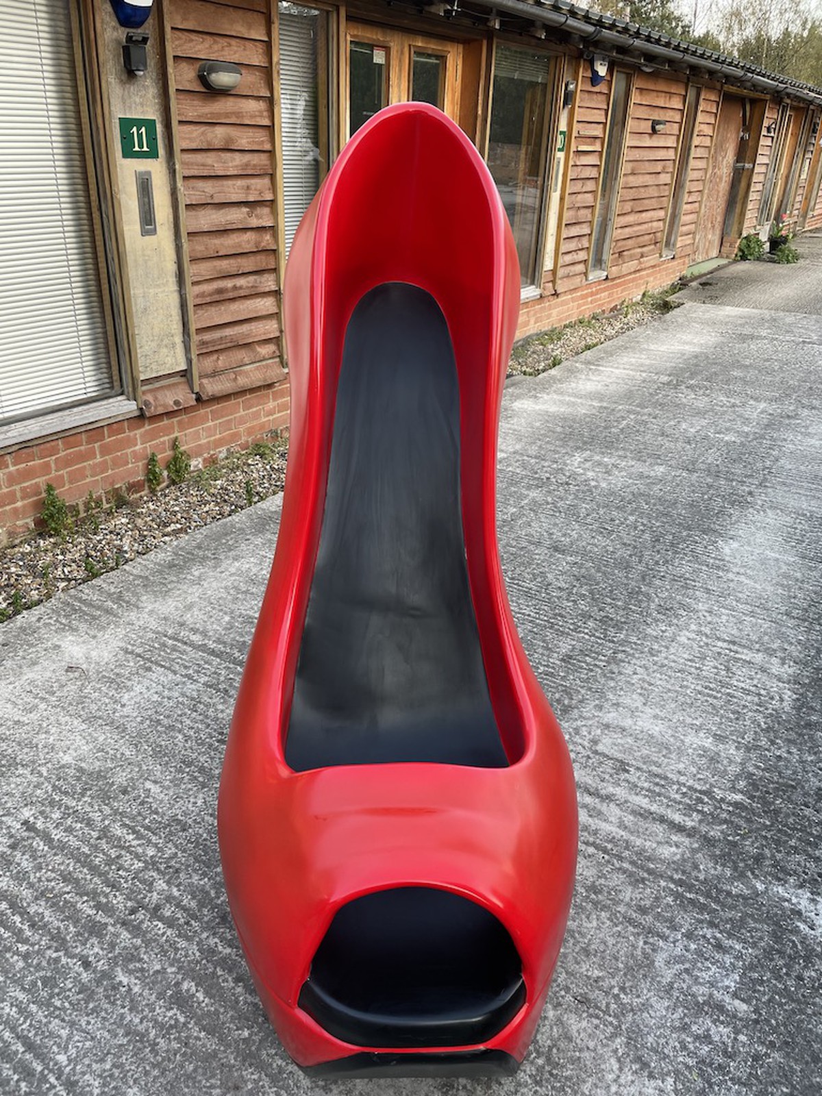 Secondhand Prop Shop Over Sized or Over The Top Giant Red Stiletto