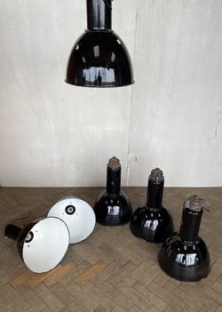 Fifties Elektrosvit Bauhaus Enamel Pendant Lamp