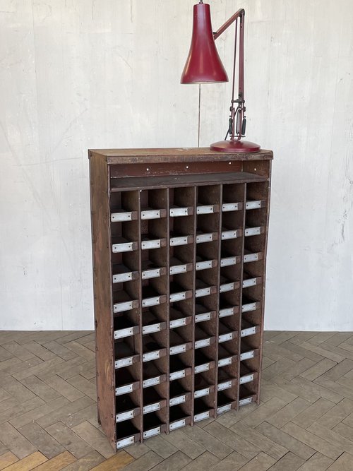 Industrial Pigeon Hole Cabinet circa 1940 Industrial Pigeon Hole Cabinet circa 1940