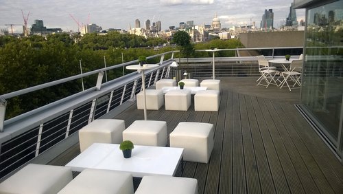 White Seating Cubes for events