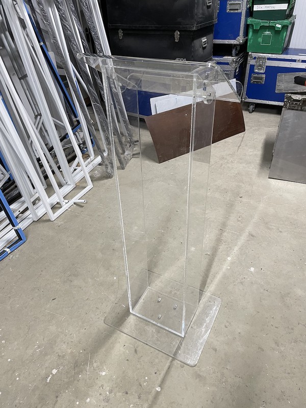 Used Perspex lecturn