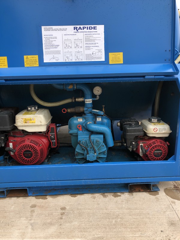 Two Honda engines and the pump