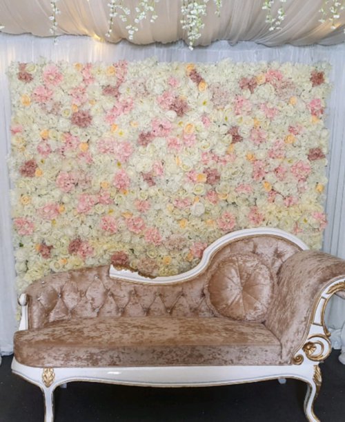Flower wall backdrop