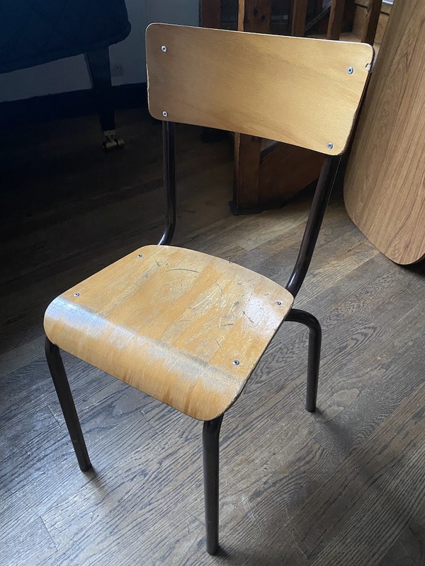 Wooden Vintage School Chairs