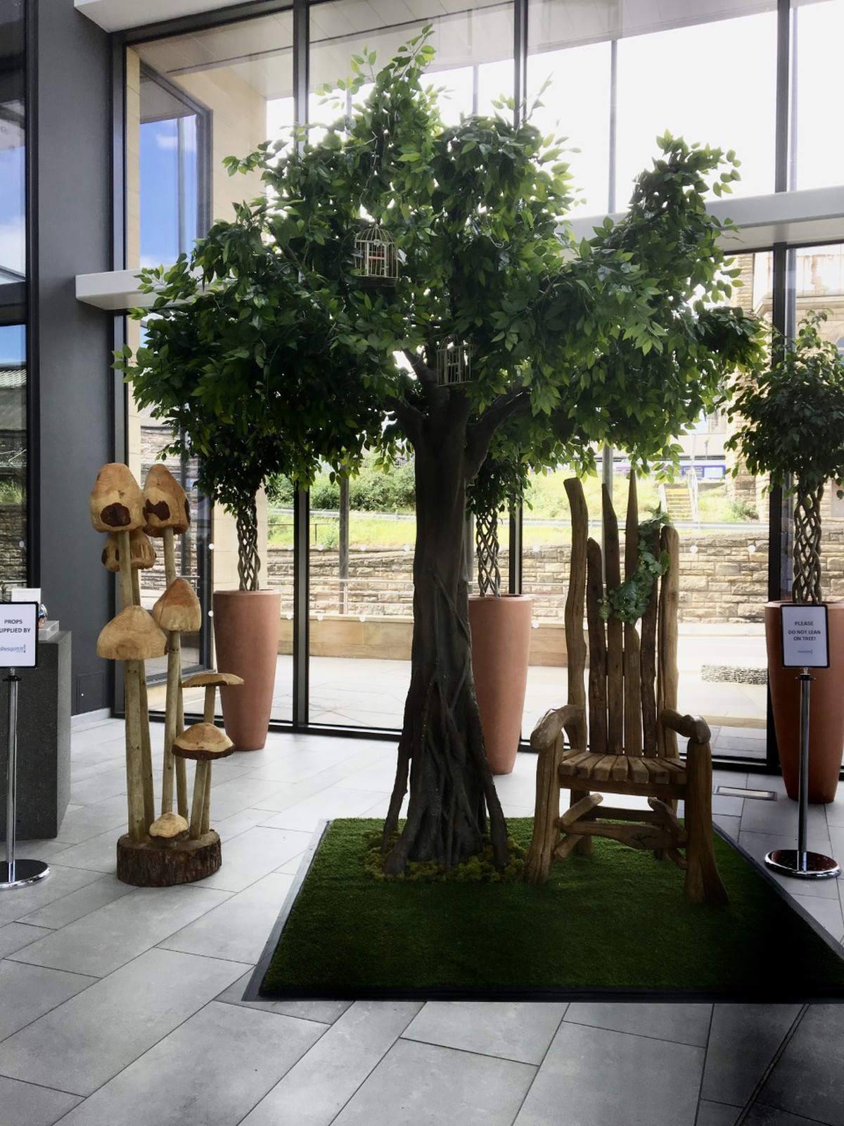 Secondhand Prop Shop Artificial Plants 12ft Tree Northumberland