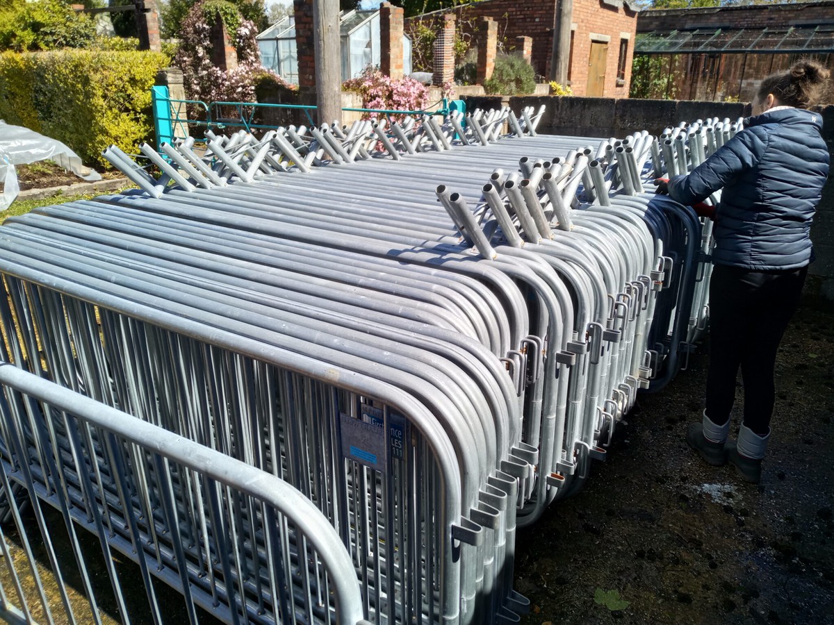 Secondhand Sound and Lighting Equipment Crowd Barriers 2.3m x 1.0m