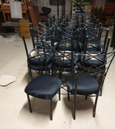 Black ornate chairs for sale