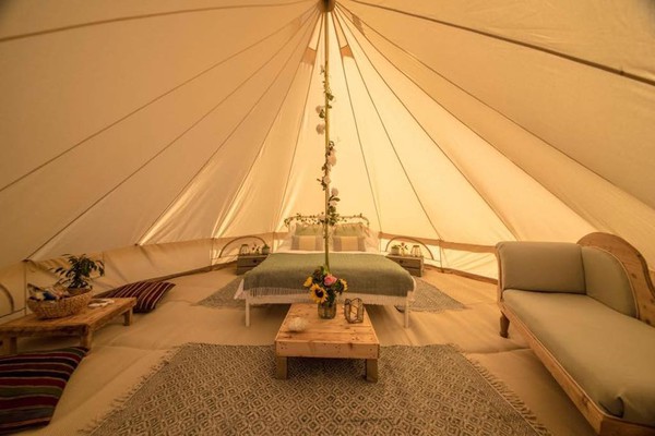 interior Glamping Bell Tent