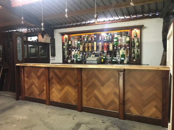 Reclaimed wooden bar for sale