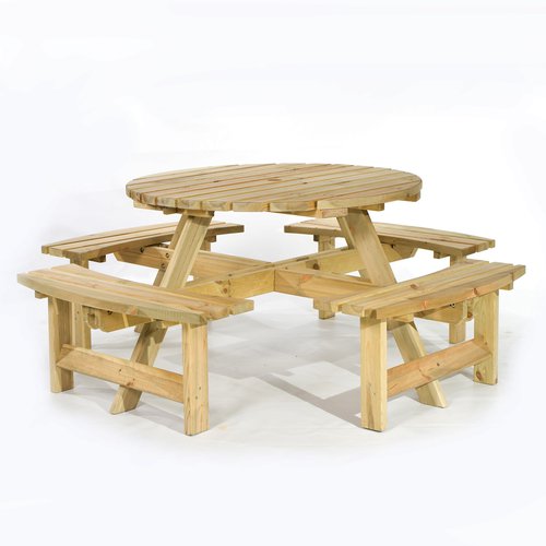 New Lincoln Round 8 Seat Commercial Picnic Tables New Lincoln Round 8 Seat Commercial Picnic Tables