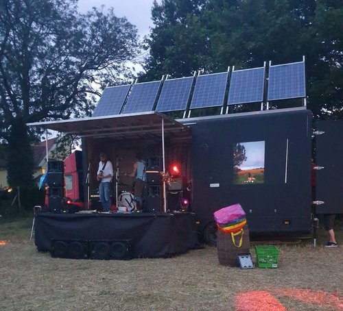 Solar Powered Stage Truck Solar Powered Stage Truck