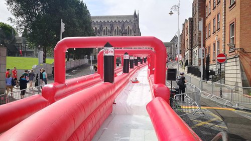 280 Ft Inflatable Slide with Catch Pool - Bristol