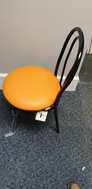 Black and Orange Hoop Back Chairs