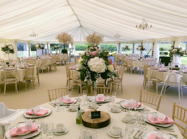 Marquee with bell ends