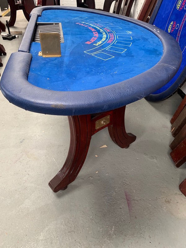 Authentic Ex Casino Blackjack Table and Roulette Table