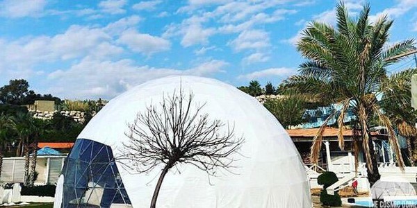 Geodesic 18m dome tent / marquee