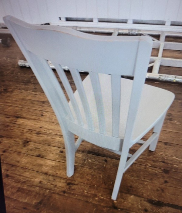 Secondhand Chairs and Tables Cafe or Bistro Chairs 40x White Dining