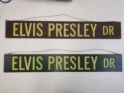 2x Elvis Presley Drive - sign for themed events