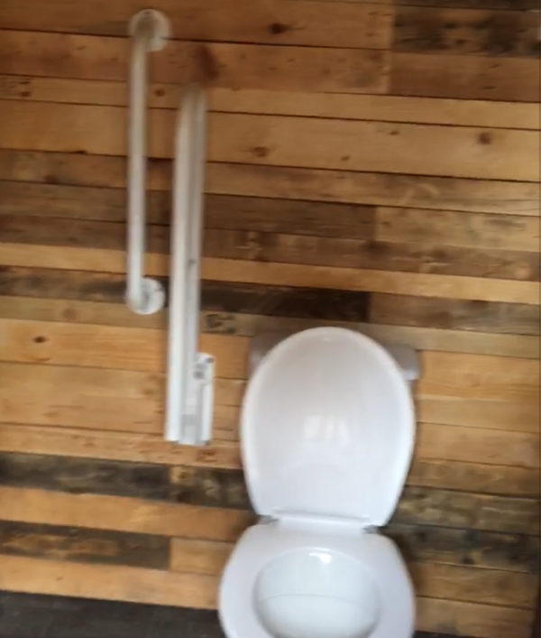Wooden toilet block for sale